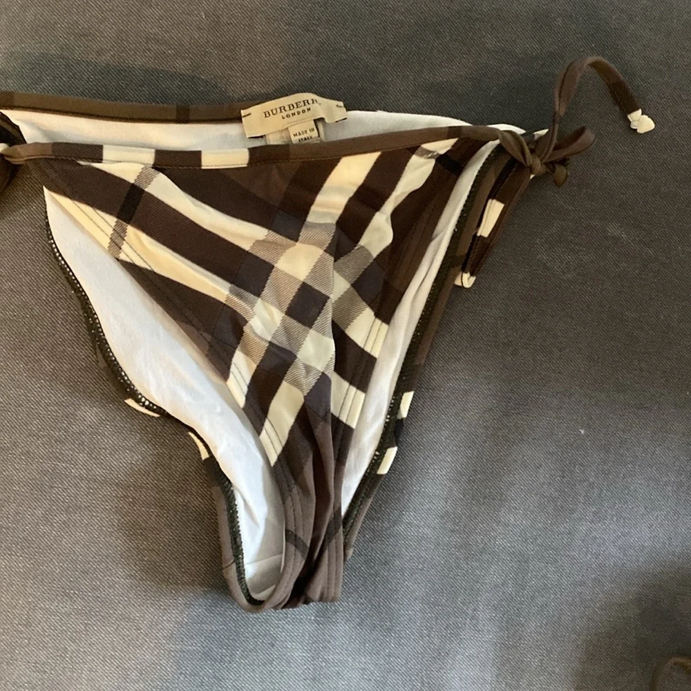 Burberry bikini size Medium olive/cream - Picture 6 of 9